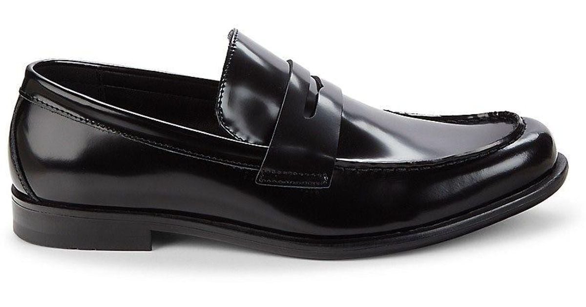 calvin klein gold loafers