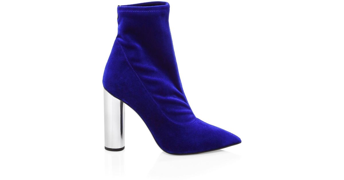 electric blue booties
