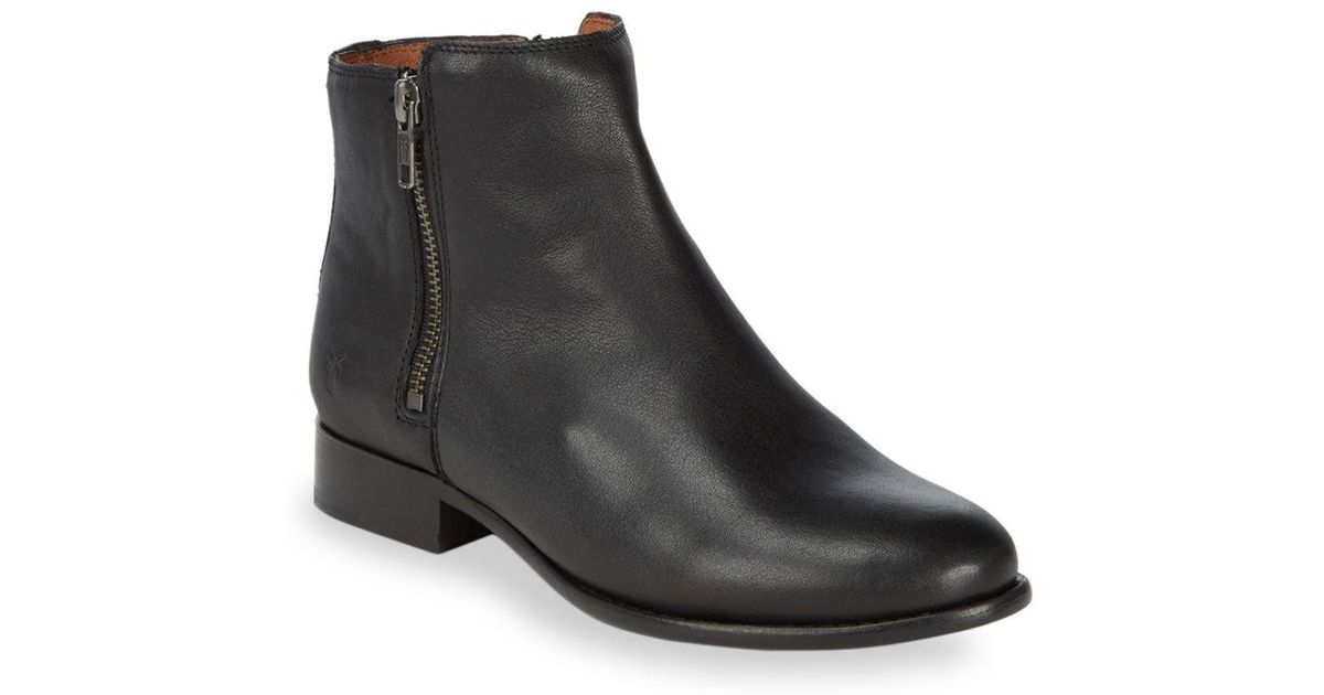 Frye Carly Double Zip Leather Boots in 