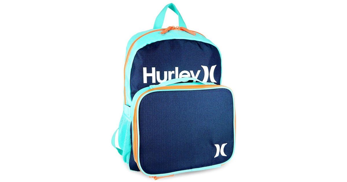 Hurley Kid's Logo Backpack With Detachable Lunch Bag in Blue Lyst