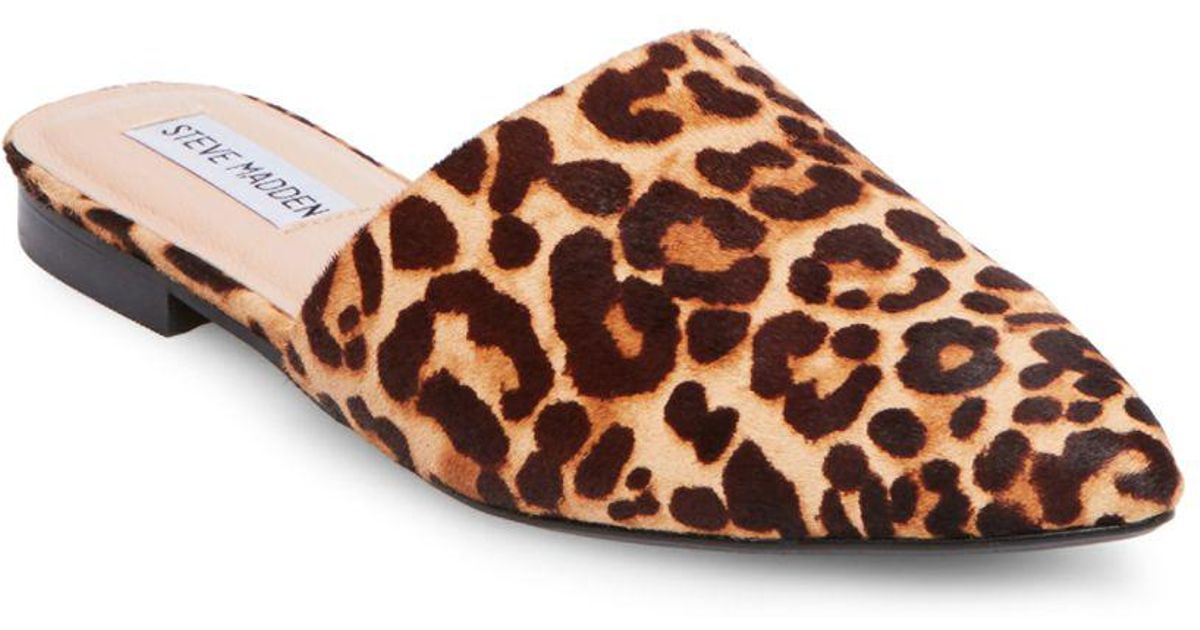 steve madden leopard print mules