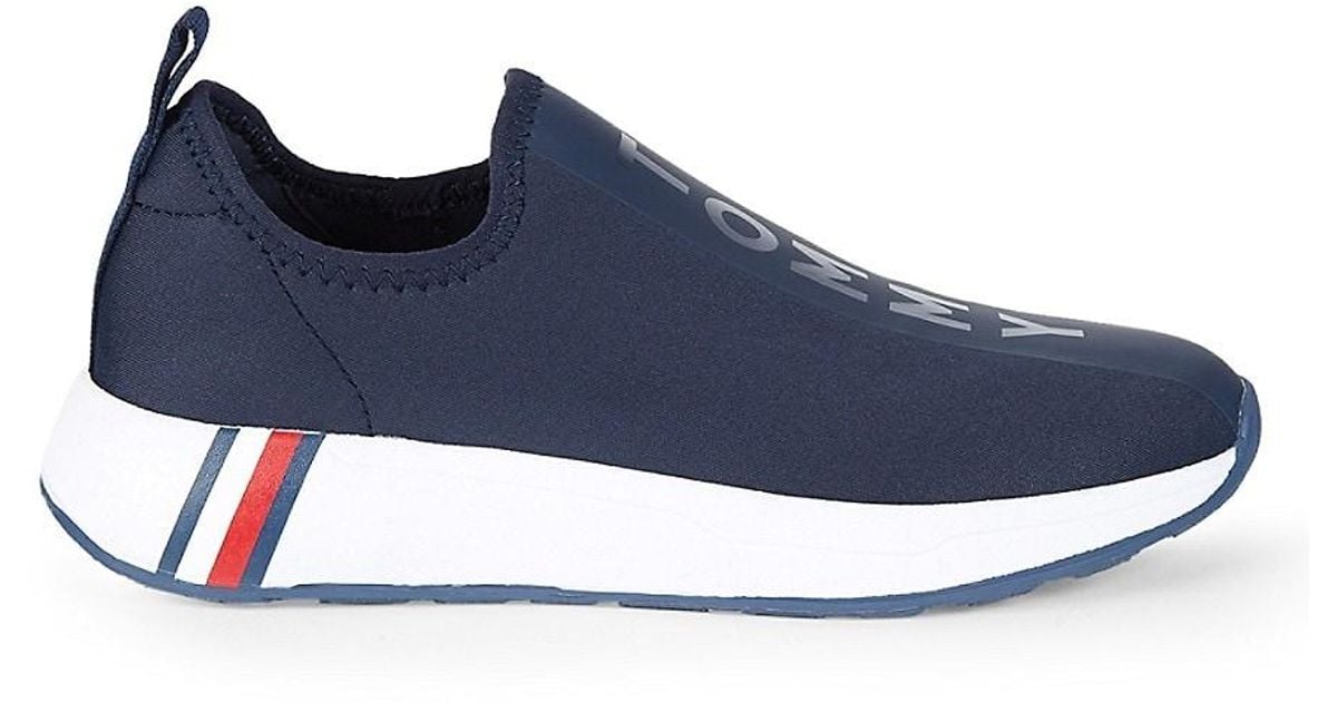 Tommy Hilfiger Arizel Logo Slipon Sneakers in Blue Lyst