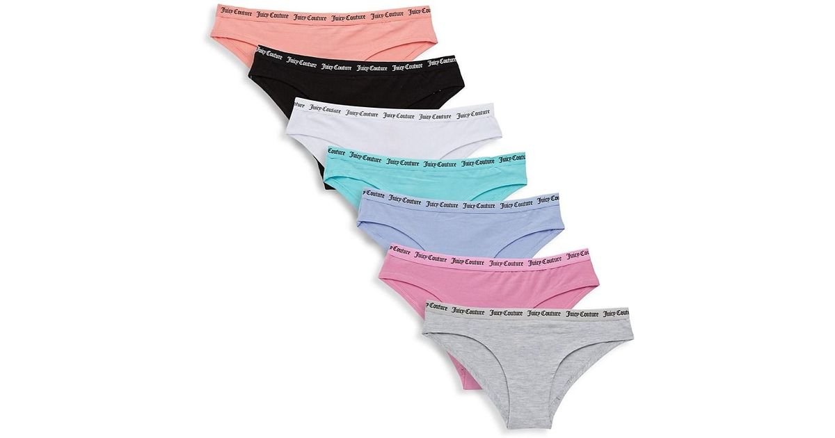 Juicy Couture 7-pack Logo Elastic Bikini Panties