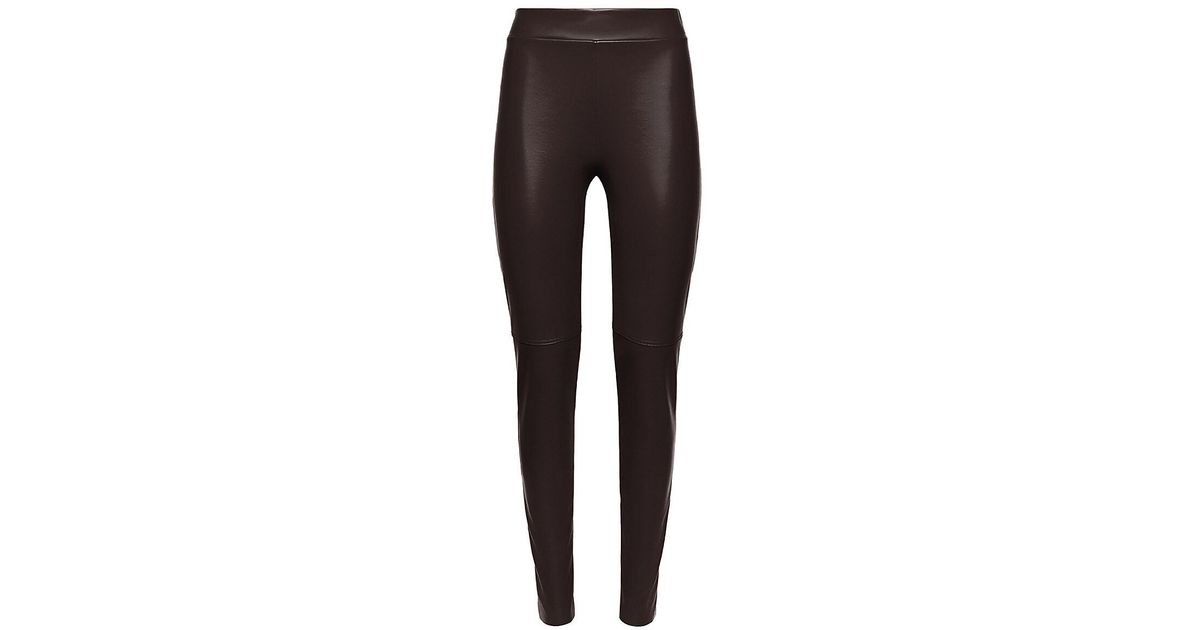 Leggings Wolford Estella In Similpelle – Soft Cacao (Marrone), Taglia 38, Eleganti