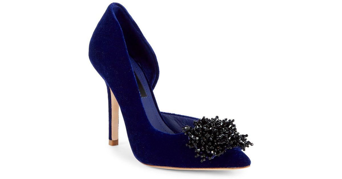 sapphire blue pumps