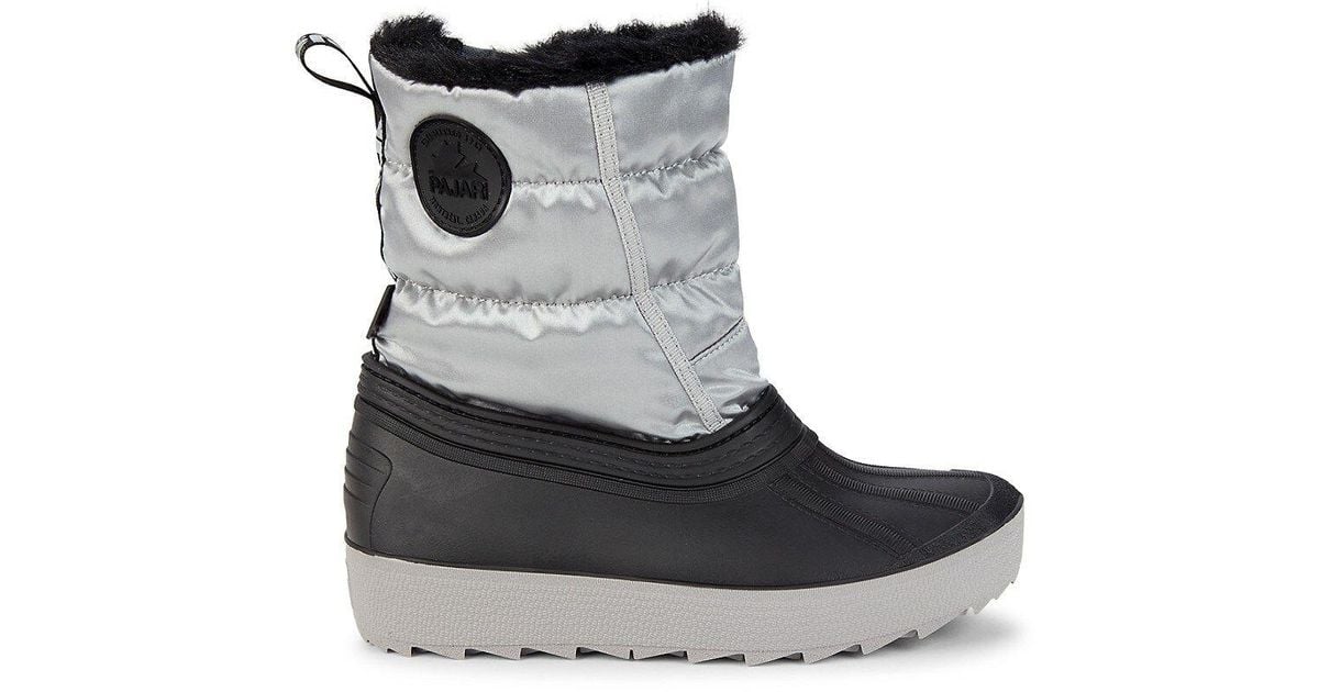 pajar black fur boots