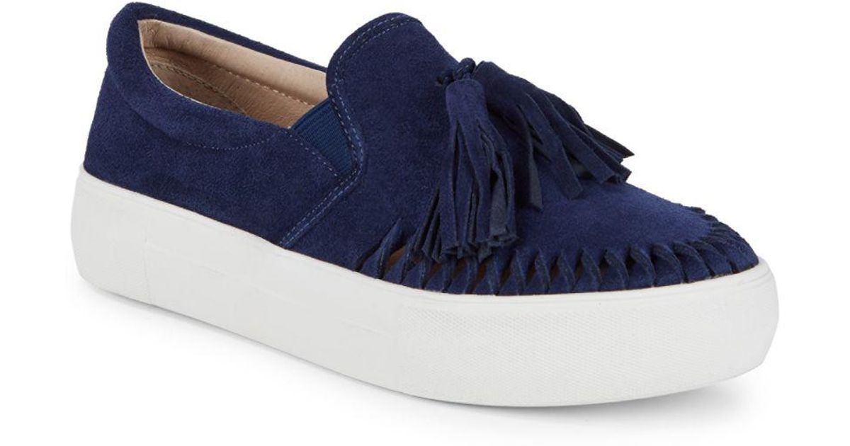 j slides tassel sneakers