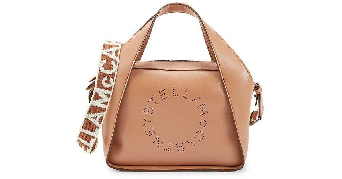 Stella McCartney Linea Vegan Leather Shoulder Bag in Pink | Lyst