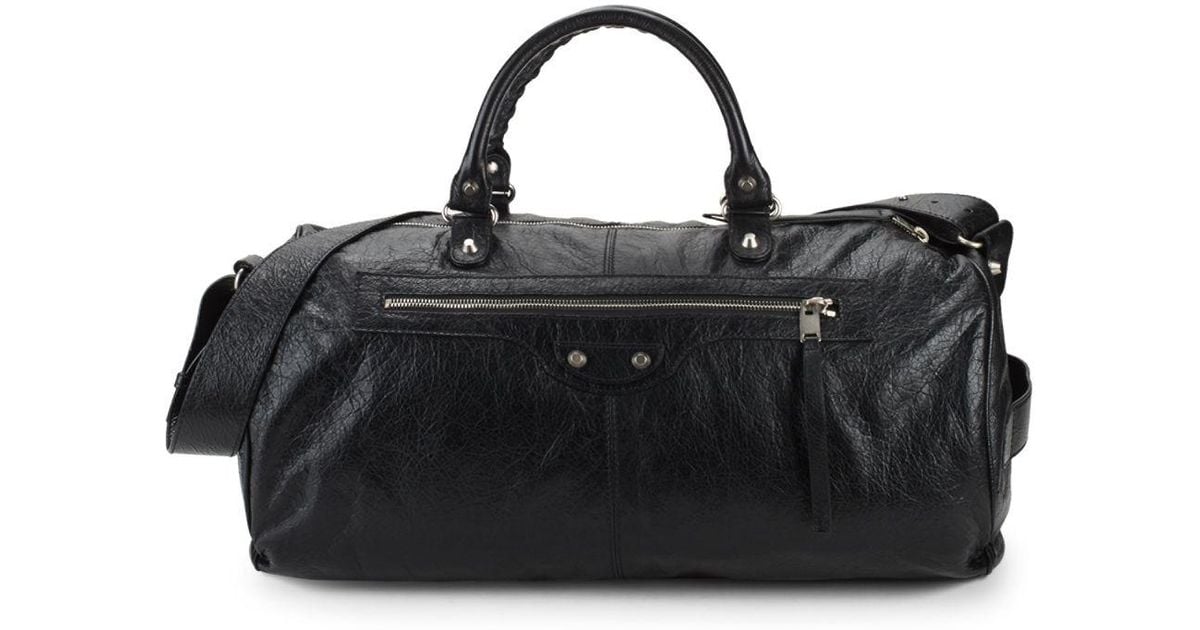 Balenciaga Arena Leather Gym Bag in Black for | Lyst