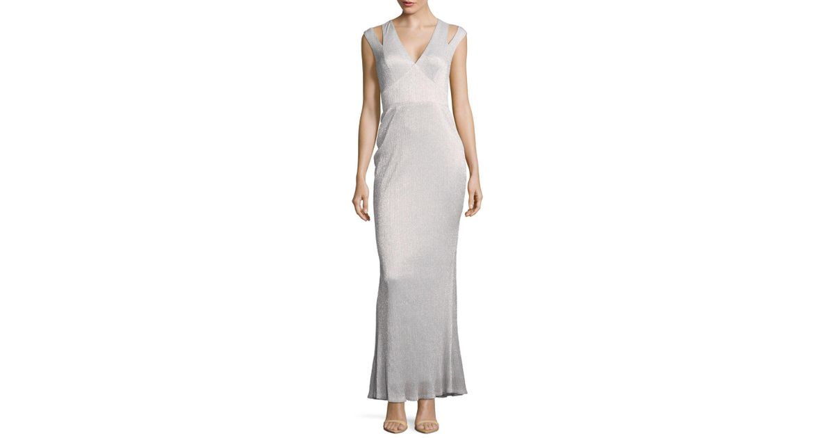 calvin klein metallic dress