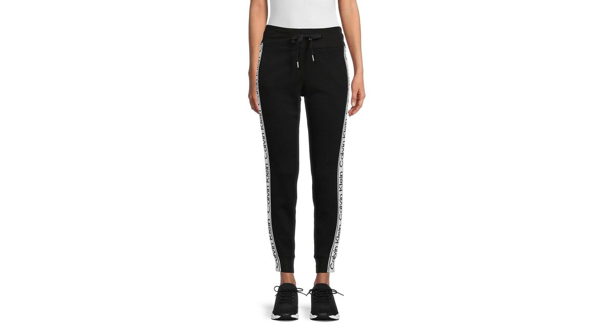 calvin klein tape waist joggers