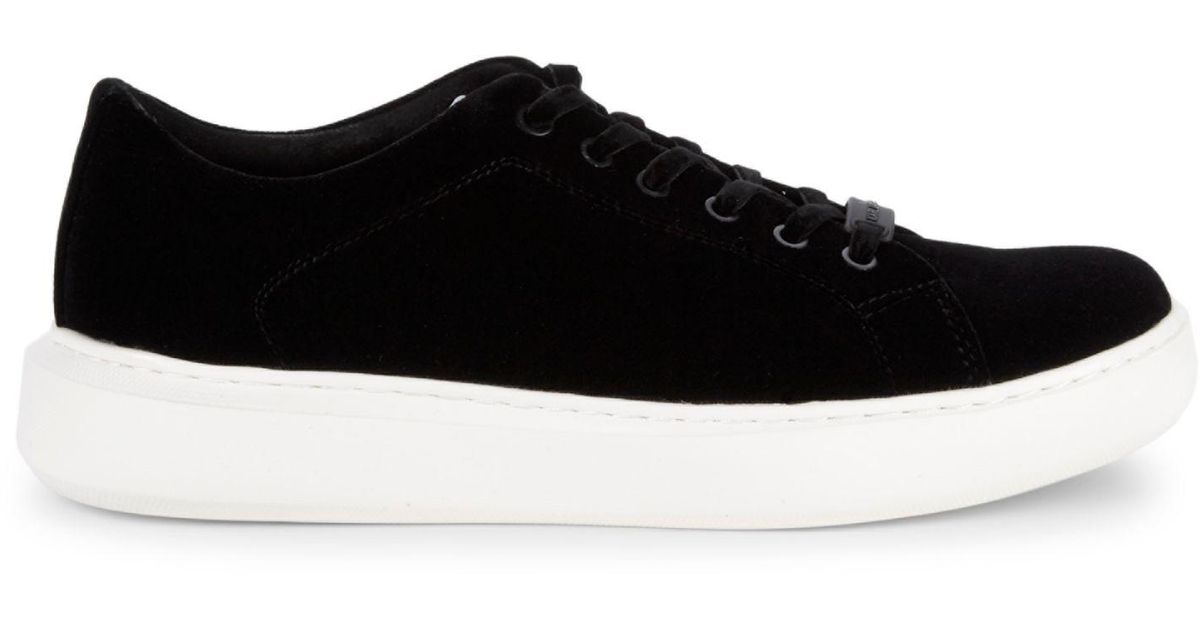 karl lagerfeld velvet sneakers