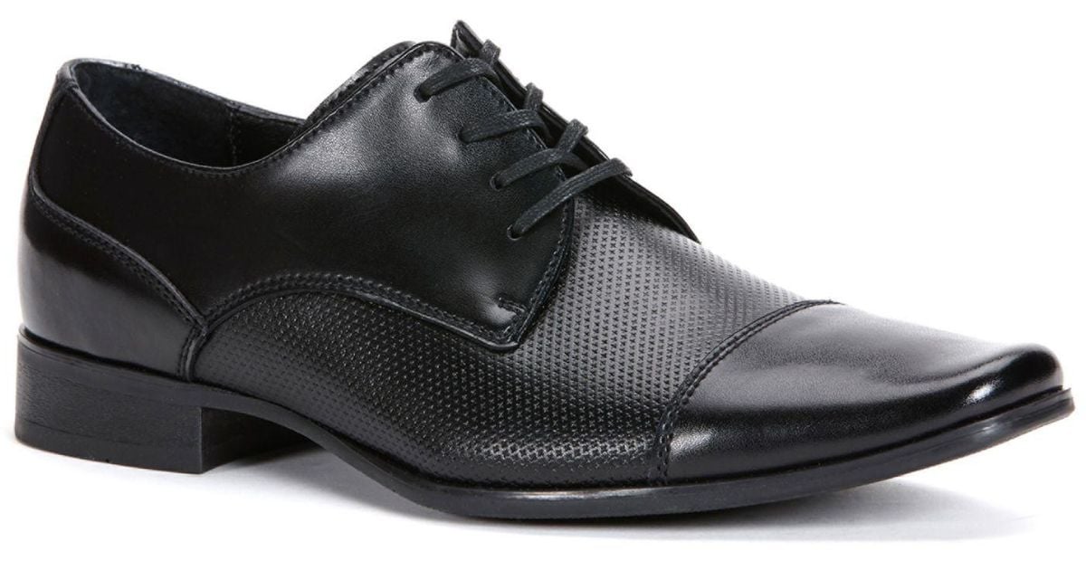 calvin klein men's bram diamond textured oxfords