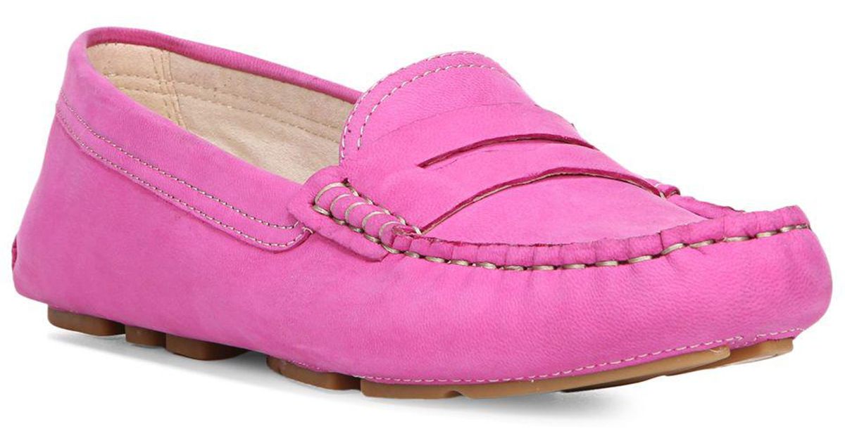 hot pink loafers