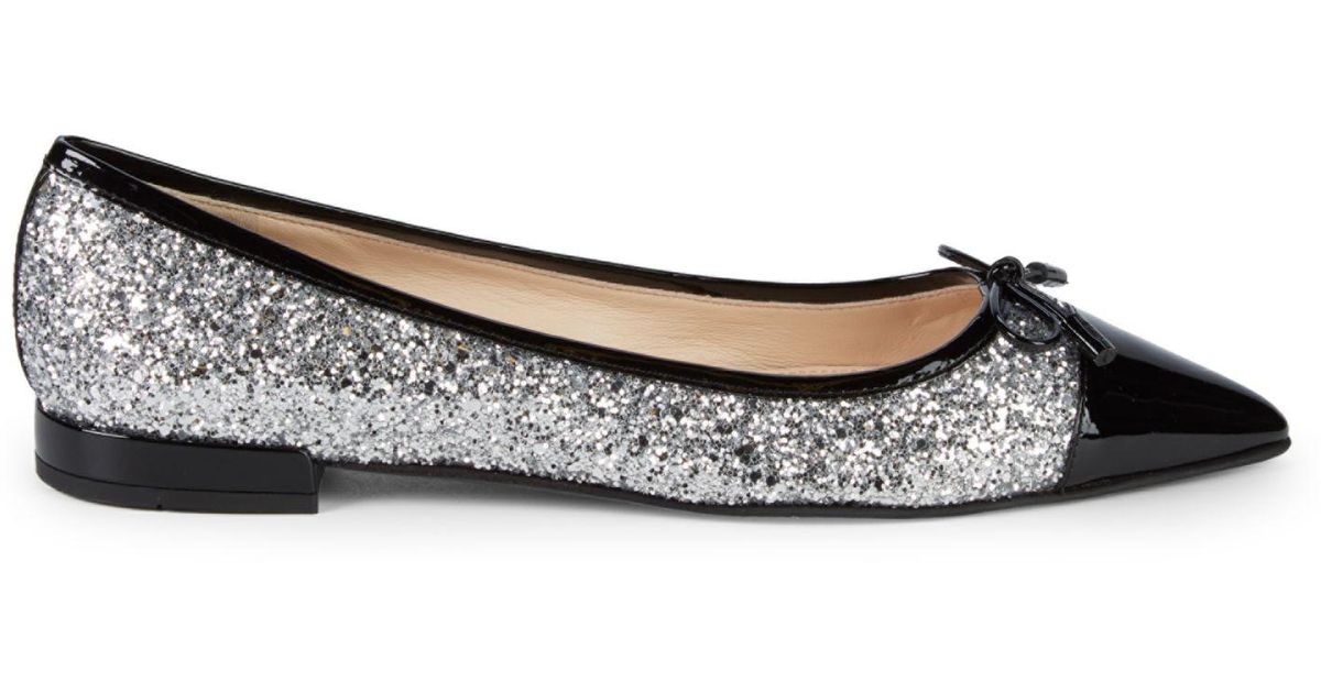 prada glitter flats