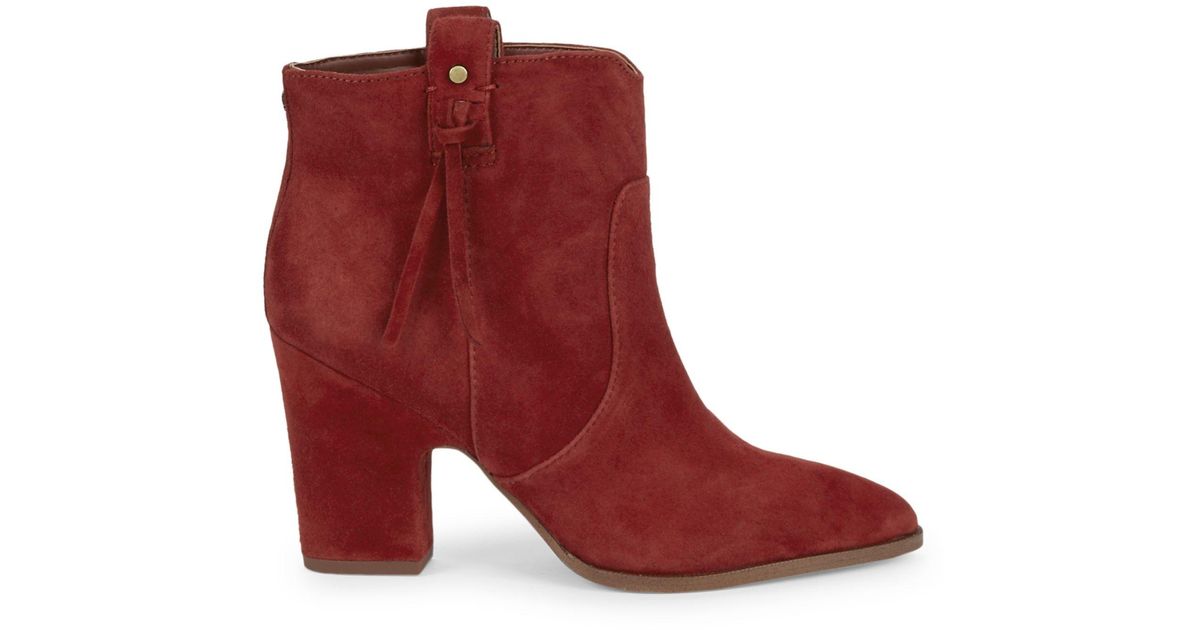 sam edelman red suede boots