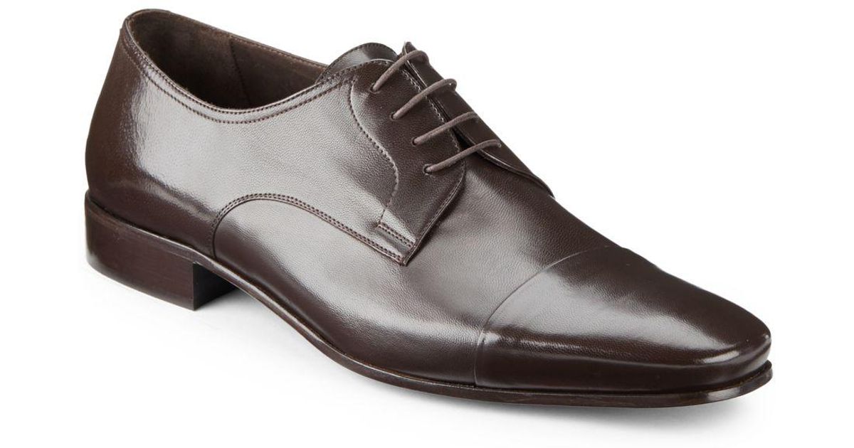 bruno magli martico cap toe leather derby