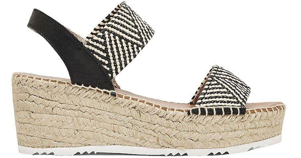 Andre Assous Slingback Espadrille Platform Wedge Sandals in Metallic Lyst