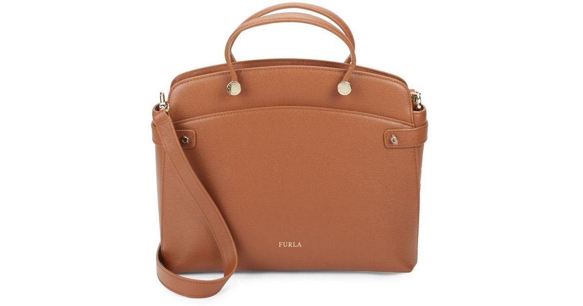 furla leather shoulder bag