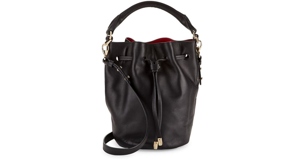 italian leather bucket bag