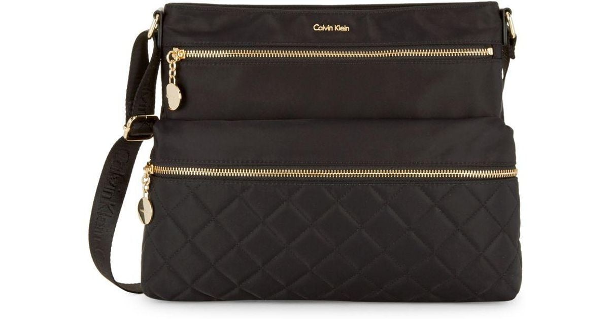 calvin klein quilted crossbody bag