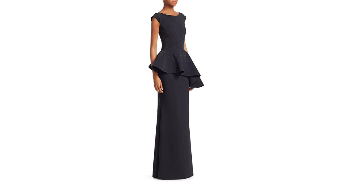 chiara boni peplum gown