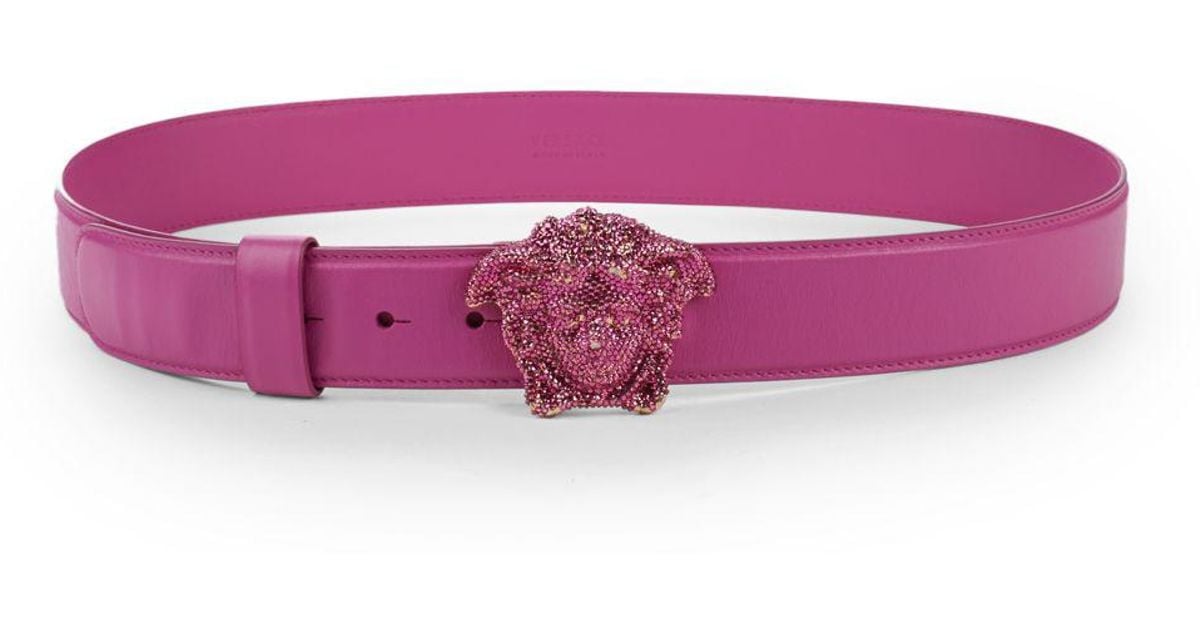 pink versace belt