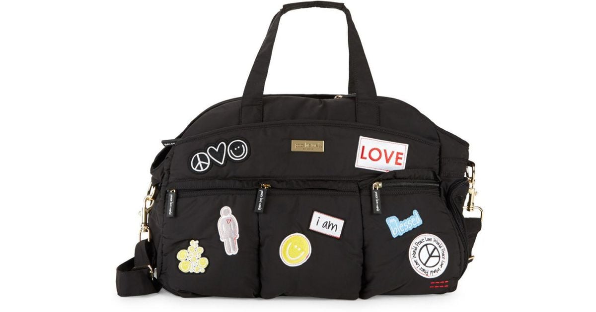 peace love world suitcase