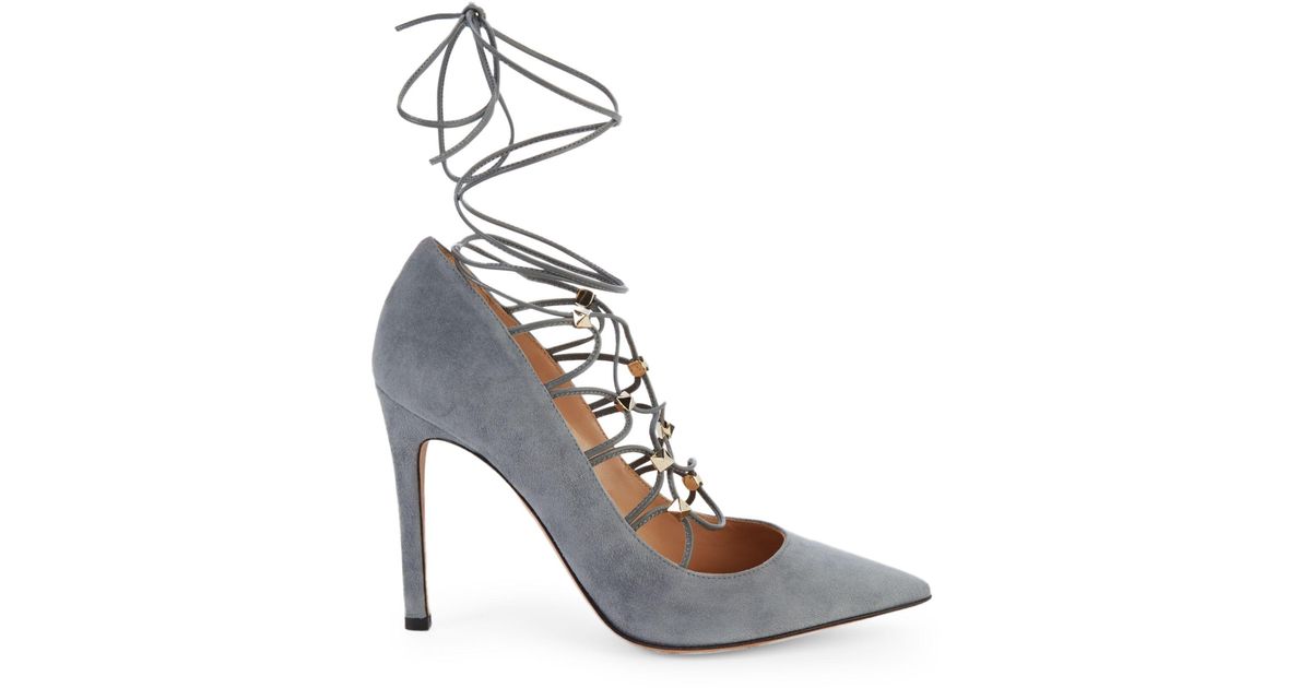 valentino lace up heels