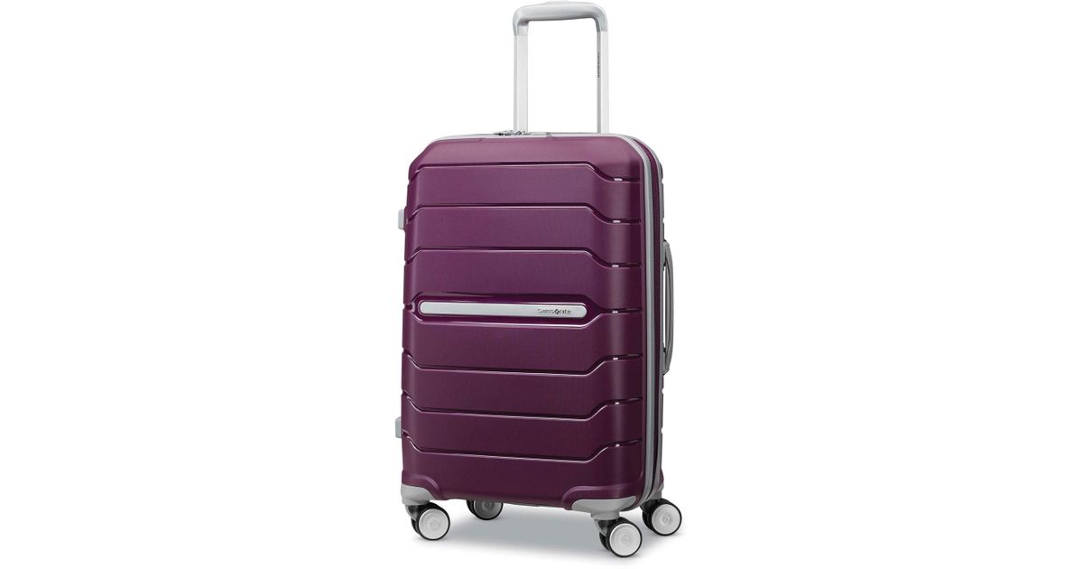 purple samsonite luggage spinners