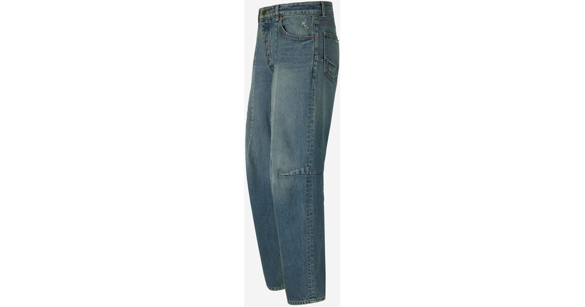 Balenciaga Biker Darts Jeans in Blue for Men Lyst