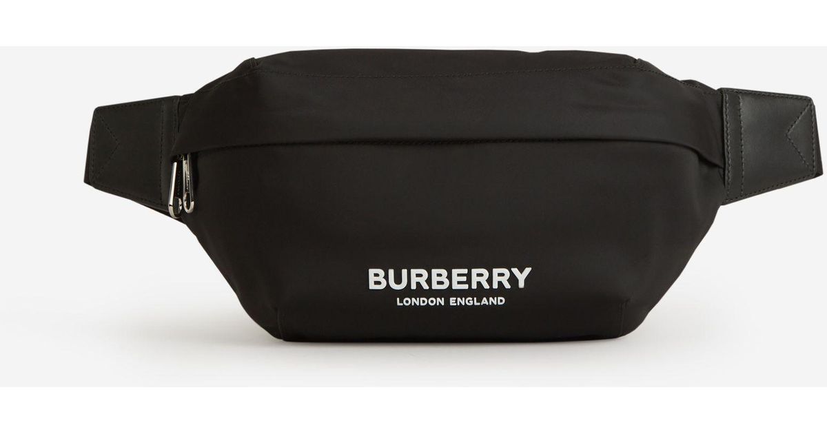 Burberry Sonny Logo Fanny Pack in Black for Men Lyst