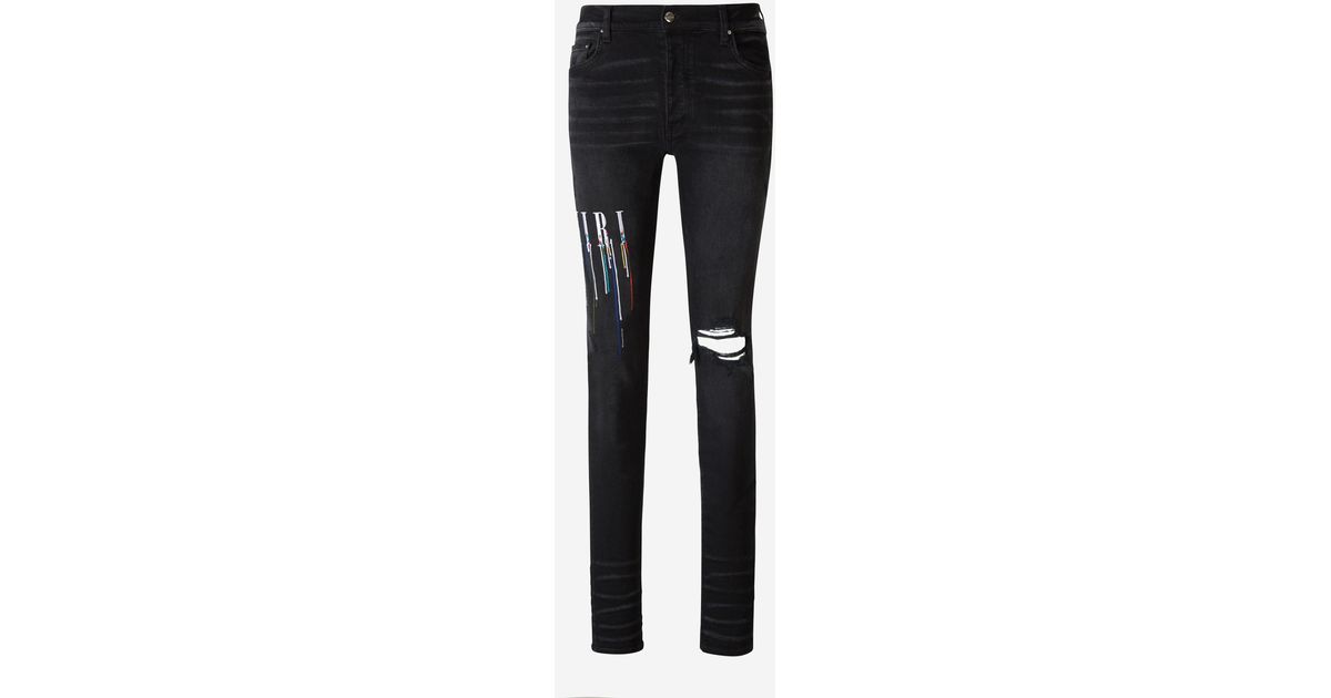Jeans Paint Drip Core Amiri de Denim de color Negro para hombre Lyst