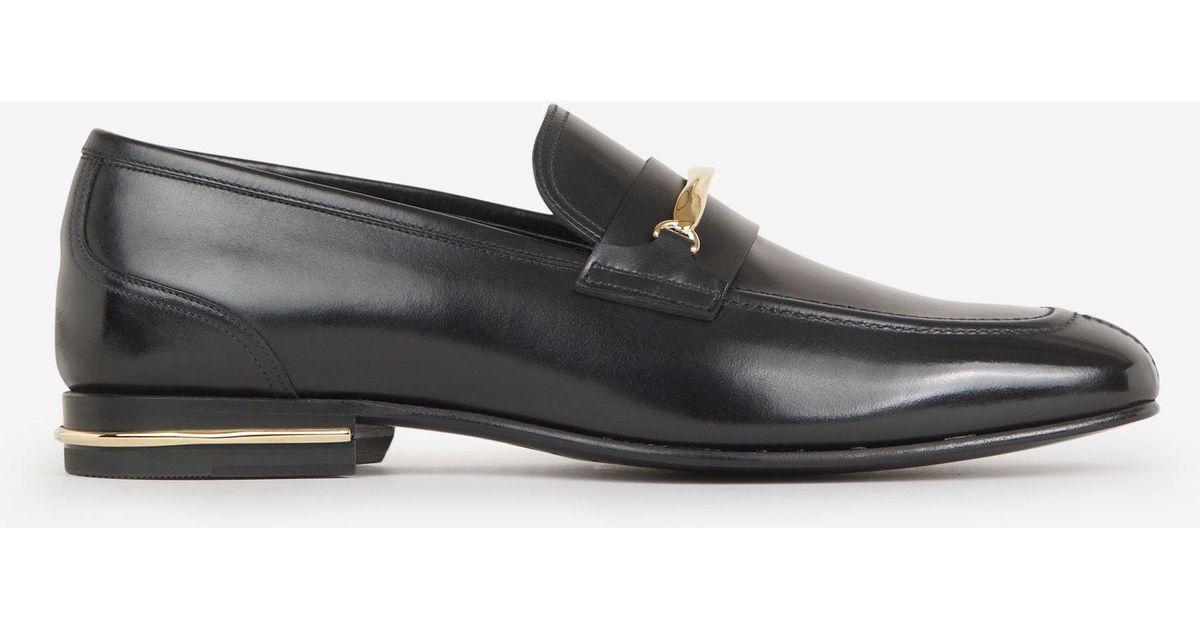 Bally Suisse Leather Loafers in Gray for Men | Lyst