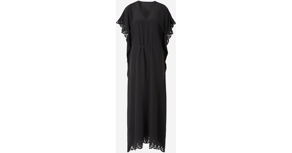 Rodebjer Embroidered Silk Dress in Black | Lyst