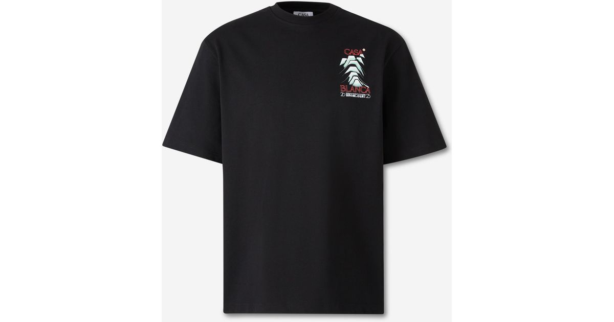 CASABLANCA Frosty Mountain T-Shirt in Black for Men | Lyst