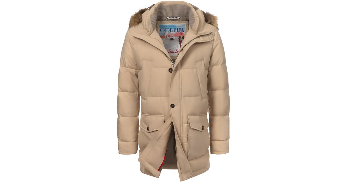 KIRED Raccoon Parka Jacket in Natural for Men | Lyst