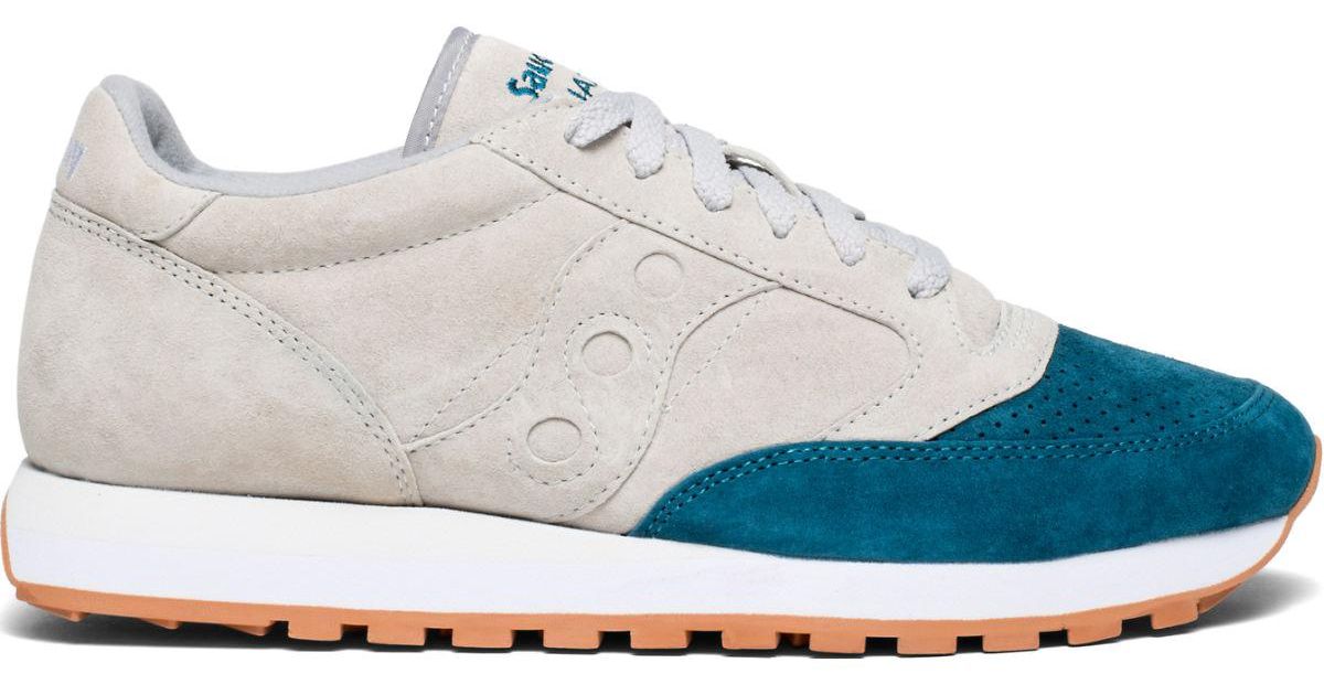 saucony jazz original grey teal