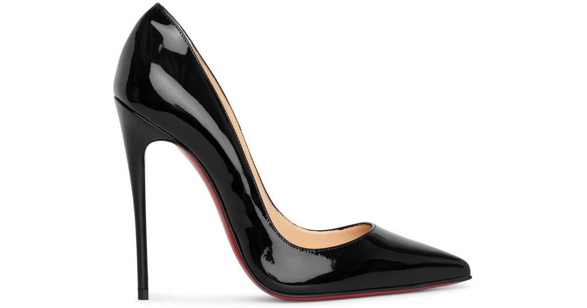 Christian Louboutin Leather So Kate 120 Black Patent Pumps - Lyst
