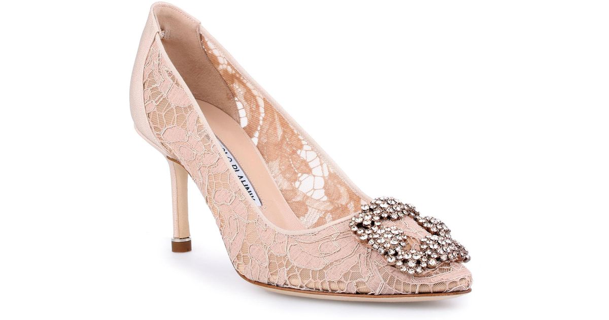 nude manolo blahnik