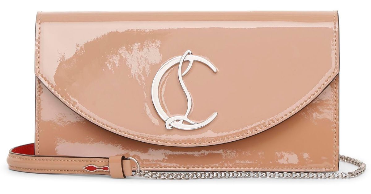 louboutin nude clutch