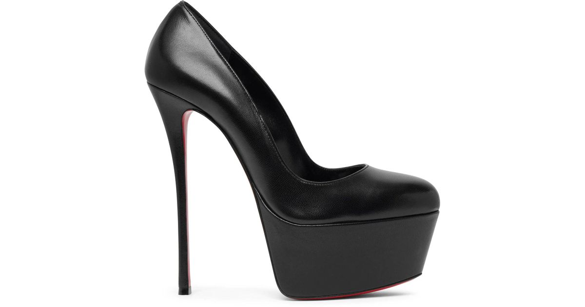 Christian Louboutin Dolly 160 Black Leather Pumps | Lyst
