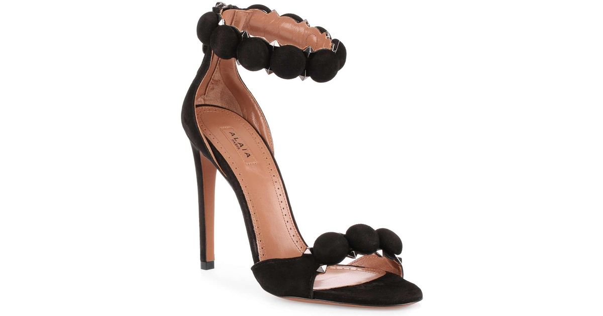alaia bombe studded sandals