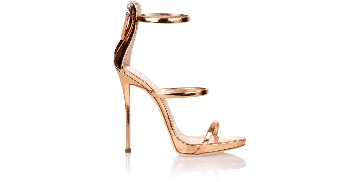 rose gold giuseppe zanotti heels