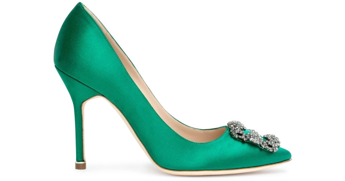 manolo blahnik emerald green