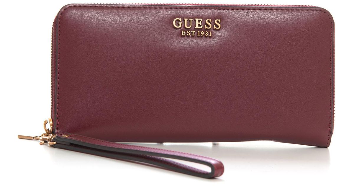 guess laurel large zip around