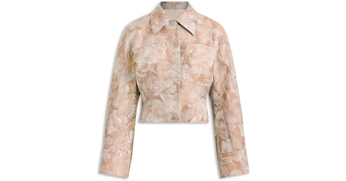 Scanlan Theodore French Damask Floral Jacket in Natural | Lyst