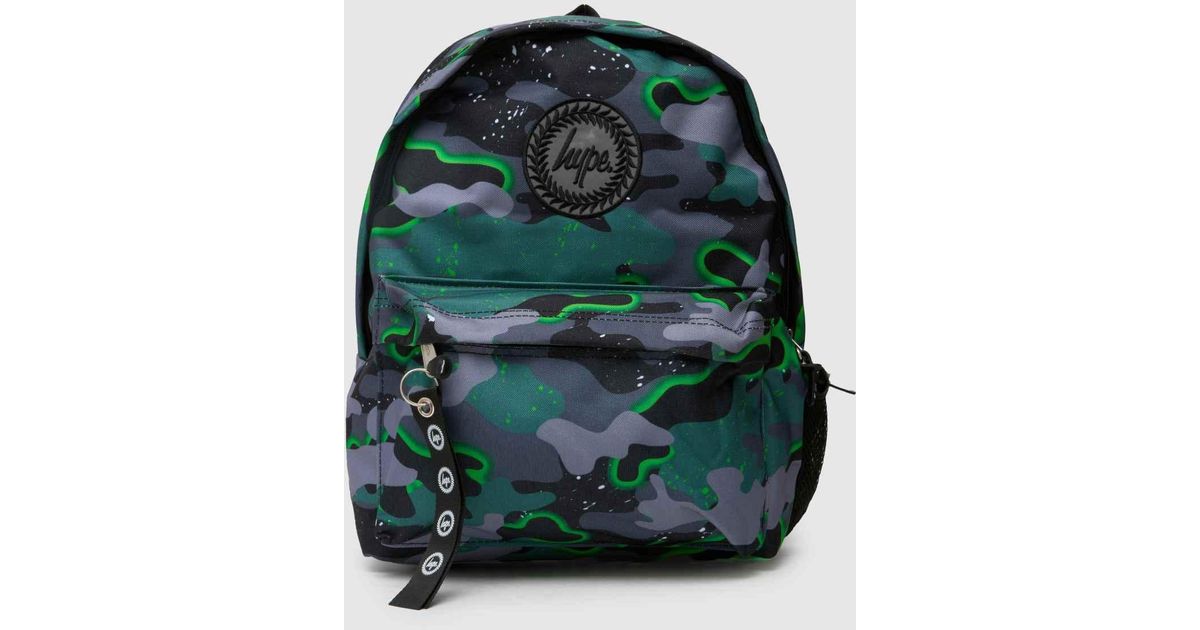 Hype Glow Camo Backpack in Green | Lyst UK