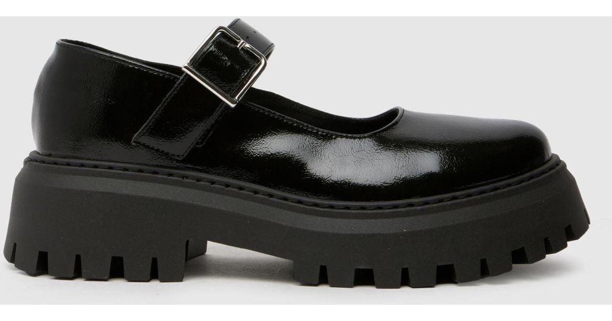 schuh Lash Mary Jane Flats in Black Lyst UK