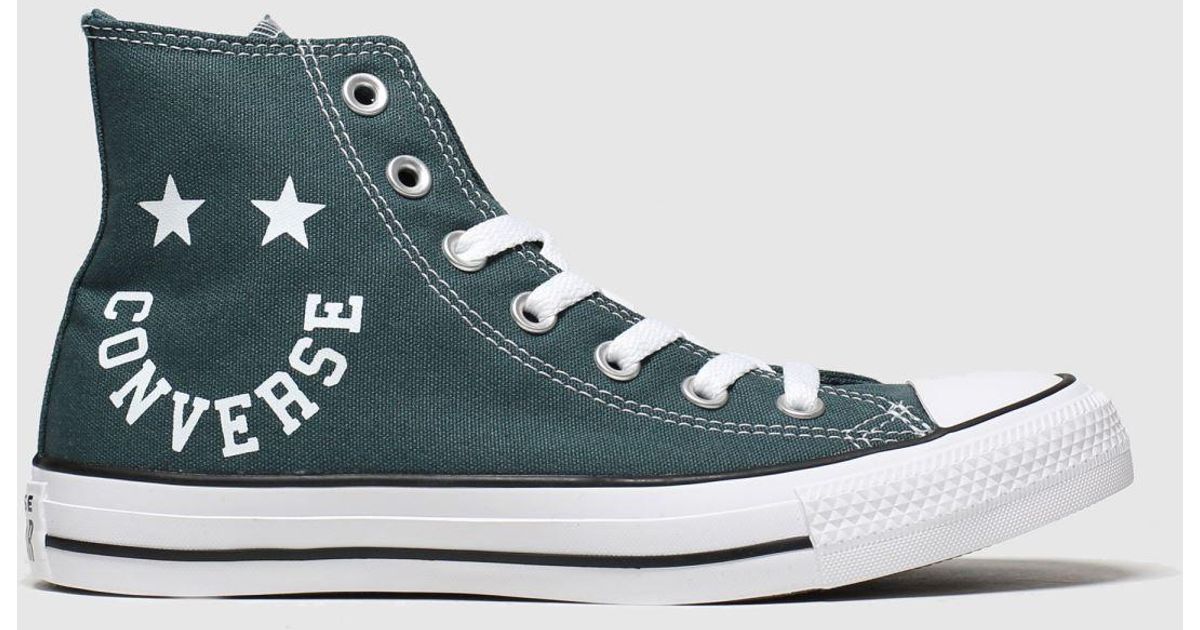 Converse Hi Smile Trainers in Dark Green (Green) | Lyst UK